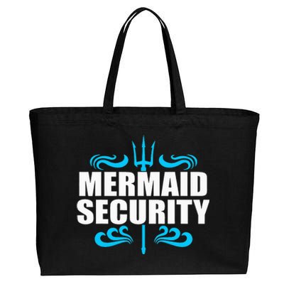 Awesome Mermaid Mermaid Security Swimmer Swimming Cotton Canvas Jumbo Tote