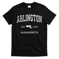 Arlington Massachusetts Ma Vintage Athletic Sports Design T-Shirt