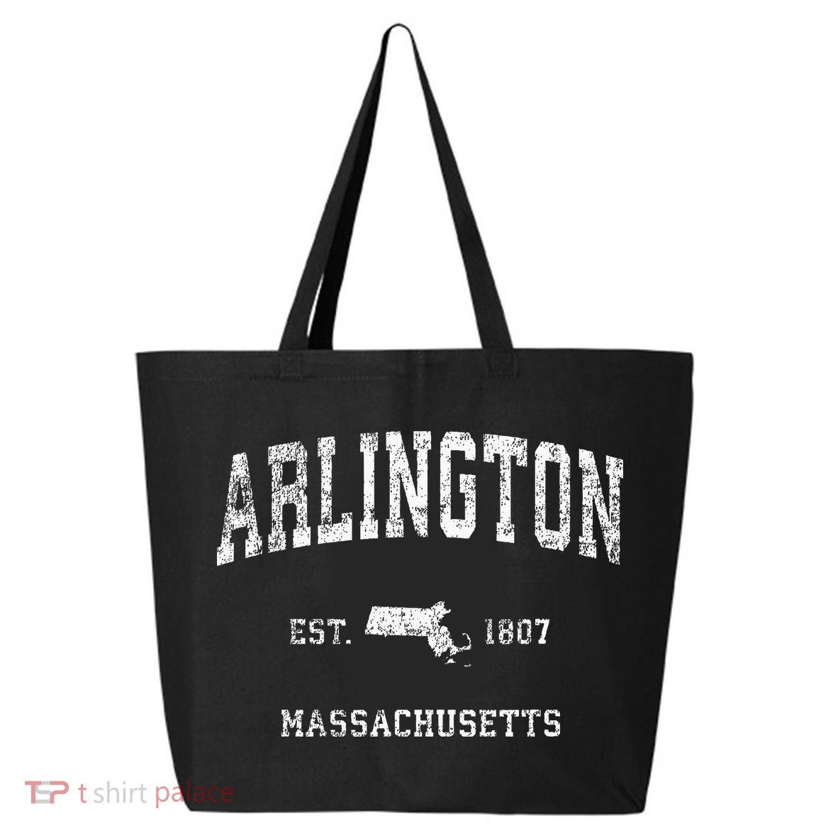 Arlington Massachusetts Ma Vintage Athletic Sports Design 25L Jumbo Tote