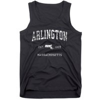 Arlington Massachusetts Ma Vintage Athletic Sports Design Tank Top