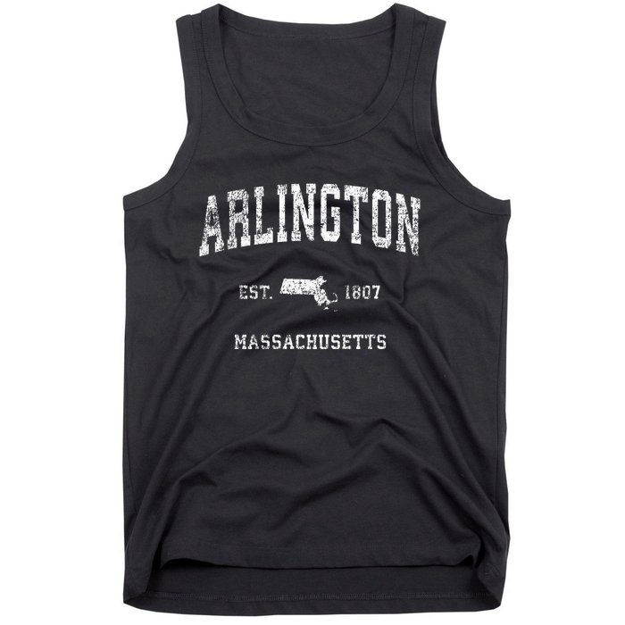 Arlington Massachusetts Ma Vintage Athletic Sports Design Tank Top