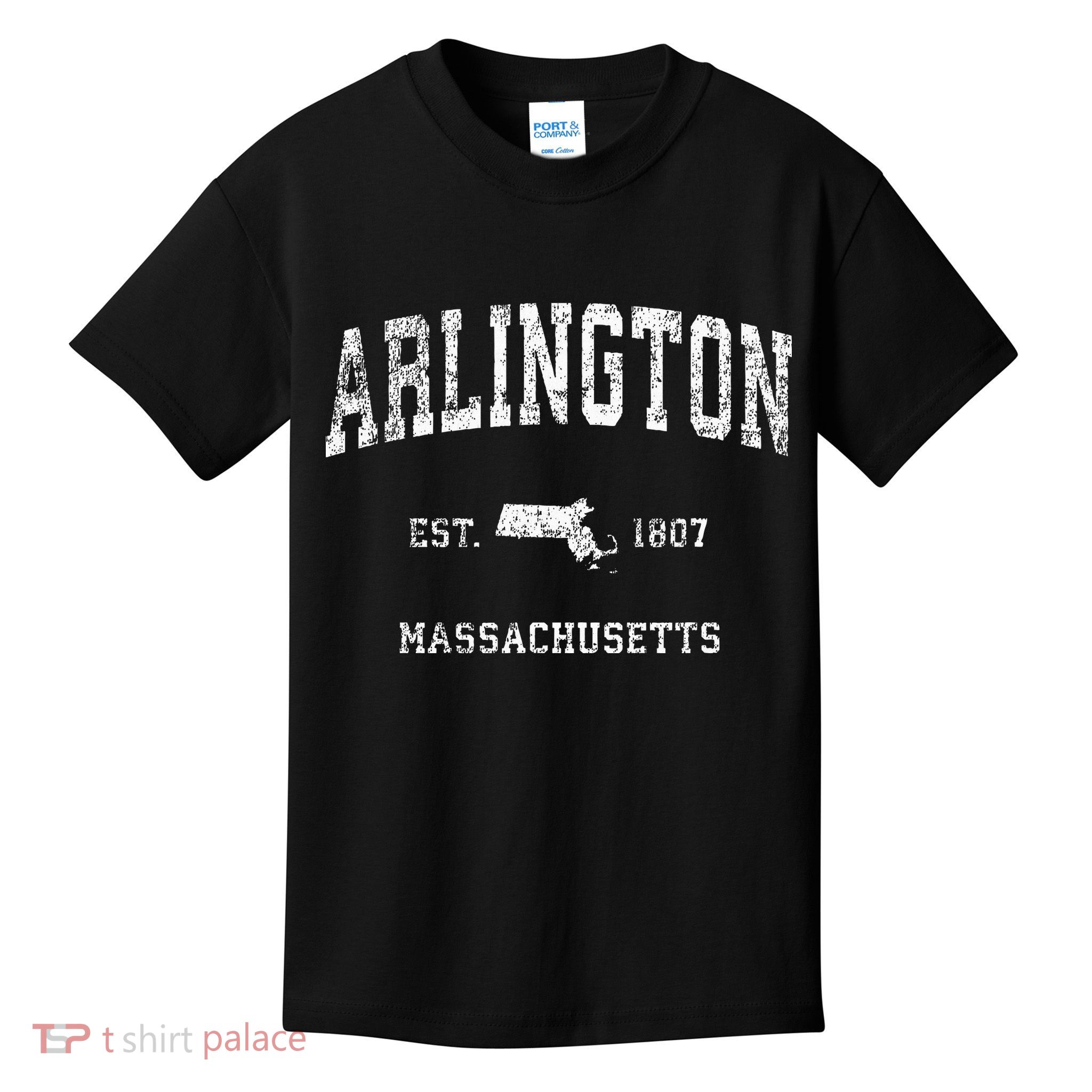 Arlington Massachusetts Ma Vintage Athletic Sports Design Kids T-Shirt