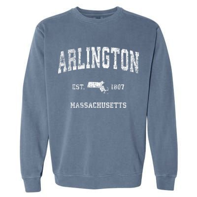 Arlington Massachusetts Ma Vintage Athletic Sports Design Garment-Dyed Sweatshirt