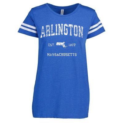 Arlington Massachusetts Ma Vintage Athletic Sports Design Enza Ladies Jersey Football T-Shirt