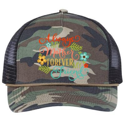 Always My Mother Forever My Friend Retro Rope Trucker Hat Cap