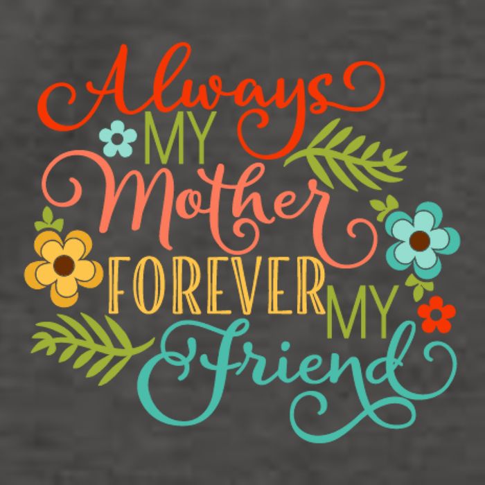 Always My Mother Forever My Friend Vector Backpack