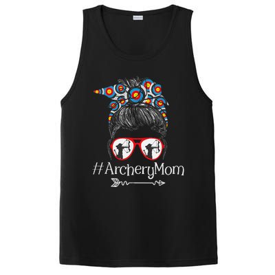 Archery Mom Mothers Day Bowhunter Archer Bowman Bows PosiCharge Competitor Tank