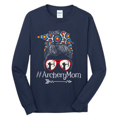 Archery Mom Mothers Day Bowhunter Archer Bowman Bows Tall Long Sleeve T-Shirt