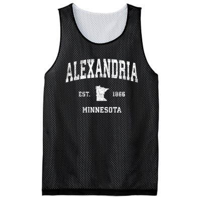 Alexandria Minnesota Mn Vintage Sports Design Established Mesh Reversible Basketball Jersey Tank