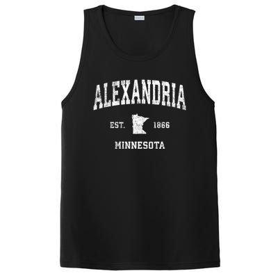 Alexandria Minnesota Mn Vintage Sports Design Established PosiCharge Competitor Tank