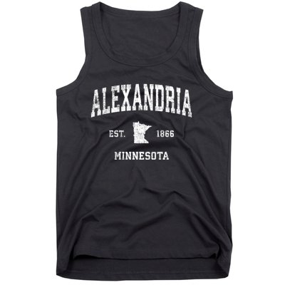 Alexandria Minnesota Mn Vintage Sports Design Established Tank Top