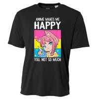 Anime Makes Me Happy You Not So Much LGBT Q Pansexual Pride Cooling Performance Crew T-Shirt