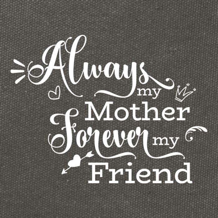 Always My Mother Forever My Friend Cotton Canvas Backpack