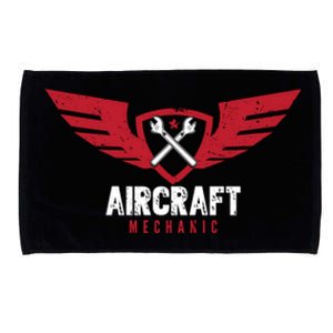 Aircraft Mechanic Maintenance Aviation Technician Gift Microfiber Hand Towel