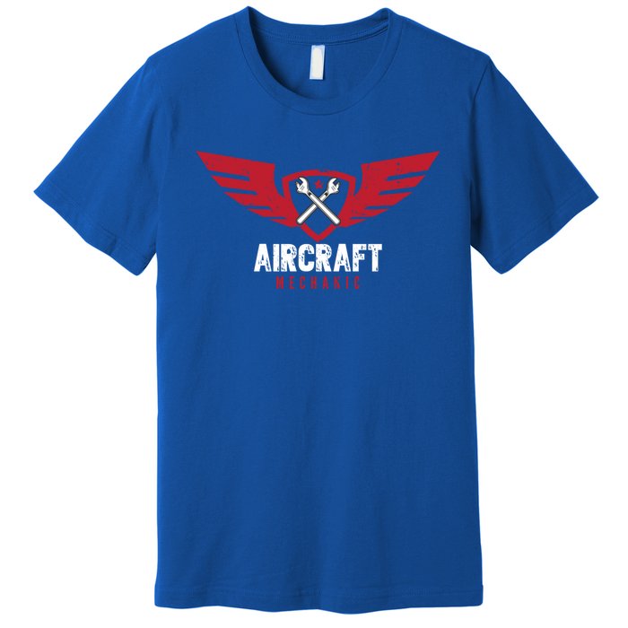 Aircraft Mechanic Maintenance Aviation Technician Gift Premium T-Shirt