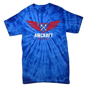 Aircraft Mechanic Maintenance Aviation Technician Gift Tie-Dye T-Shirt