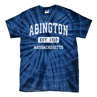 Abington Massachusetts Ma Vintage Sports Established Design Tie-Dye T-Shirt