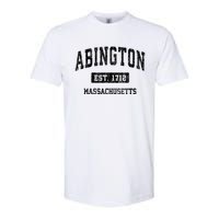 Abington Massachusetts Ma Vintage Sports Established Design Softstyle CVC T-Shirt