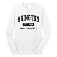 Abington Massachusetts Ma Vintage Sports Established Design Long Sleeve Shirt