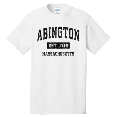 Abington Massachusetts Ma Vintage Sports Established Design Tall T-Shirt