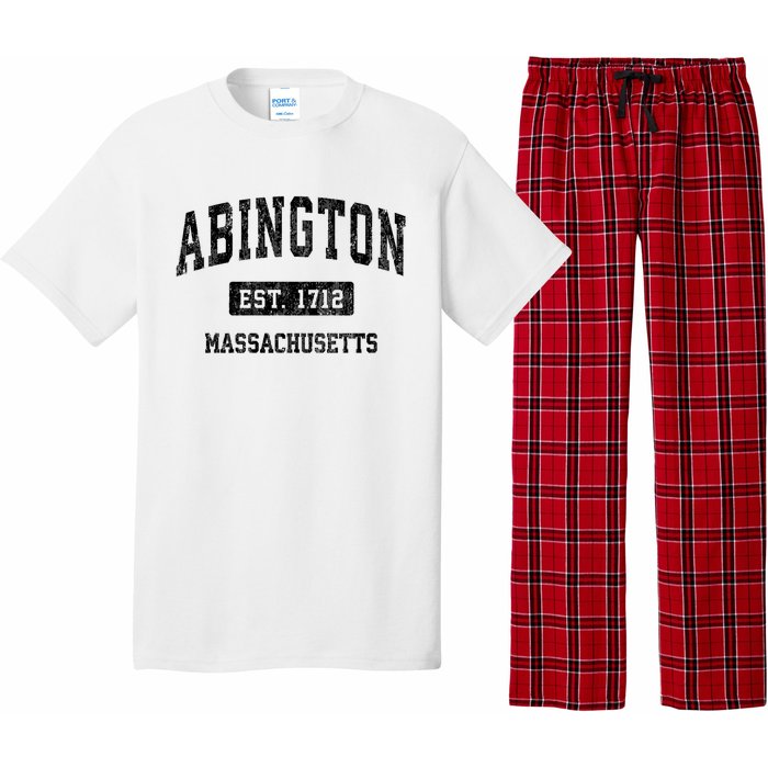 Abington Massachusetts Ma Vintage Sports Established Design Pajama Set