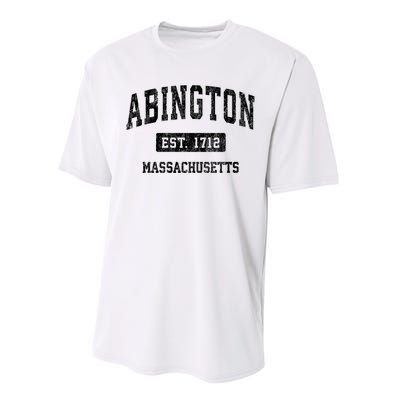 Abington Massachusetts Ma Vintage Sports Established Design Performance Sprint T-Shirt