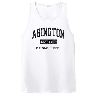 Abington Massachusetts Ma Vintage Sports Established Design PosiCharge Competitor Tank