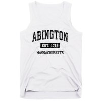 Abington Massachusetts Ma Vintage Sports Established Design Tank Top