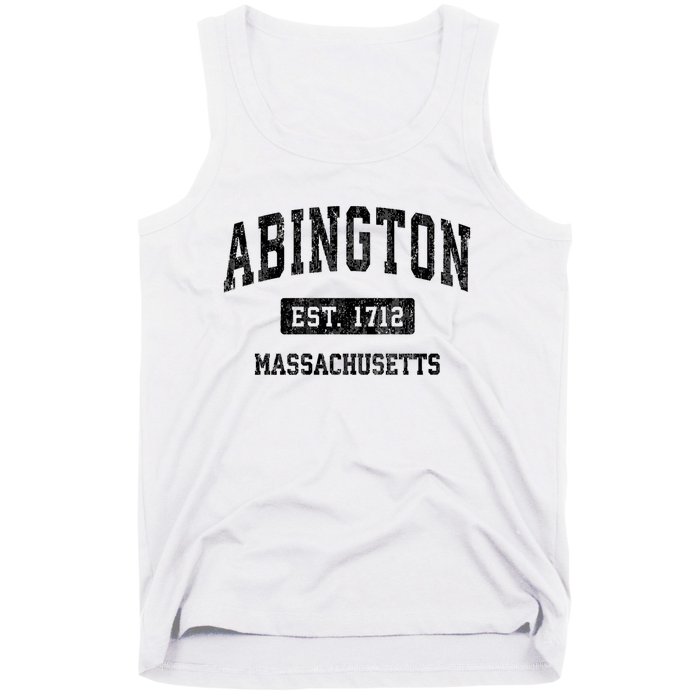 Abington Massachusetts Ma Vintage Sports Established Design Tank Top