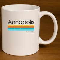 Annapolis Maryland Md 11oz C Handle Ceramic Mug