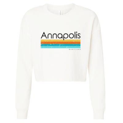 Annapolis Maryland Md Cropped Pullover Crew