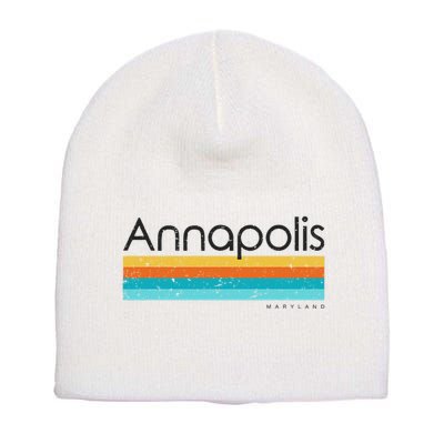 Annapolis Maryland Md Short Acrylic Beanie