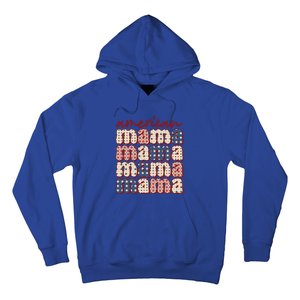 American Mama Mom Life Patriotic American Flag Great Gift Hoodie