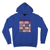 American Mama Mom Life Patriotic American Flag Great Gift Hoodie