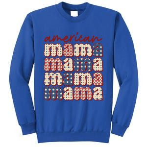 American Mama Mom Life Patriotic American Flag Great Gift Sweatshirt