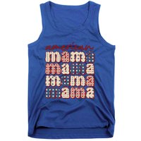 American Mama Mom Life Patriotic American Flag Great Gift Tank Top