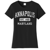 Annapolis Maryland Md Vintage Established Sports Women's T-Shirt