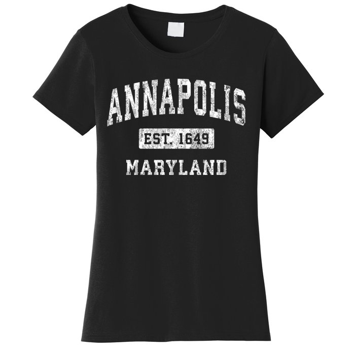 Annapolis Maryland Md Vintage Established Sports Women's T-Shirt