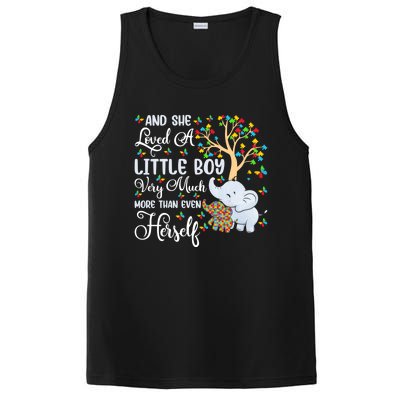 Autism Mom Mother Awareness Elephant Autistic Mom Autism Gift PosiCharge Competitor Tank