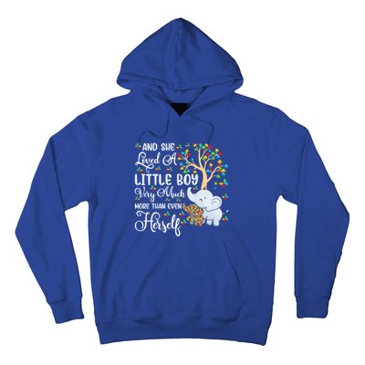 Autism Mom Mother Awareness Elephant Autistic Mom Autism Gift Hoodie