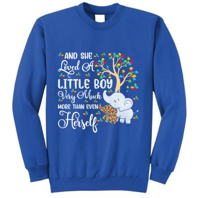 Autism Mom Mother Awareness Elephant Autistic Mom Autism Gift Sweatshirt