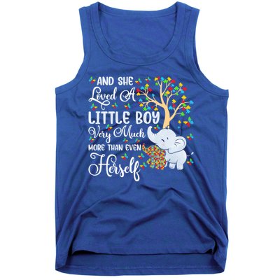 Autism Mom Mother Awareness Elephant Autistic Mom Autism Gift Tank Top