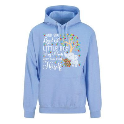 Autism Mom Mother Awareness Elephant Autistic Mom Autism Gift Unisex Surf Hoodie