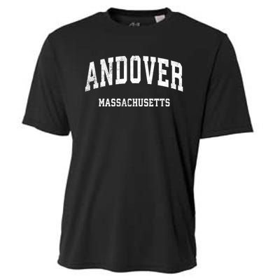 Andover Massachusetts Ma Vintage Athletic Sports Design Established Cooling Performance Crew T-Shirt