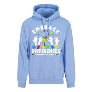 Autism Mom Mother Mama Embrace Differences Gift Unisex Surf Hoodie