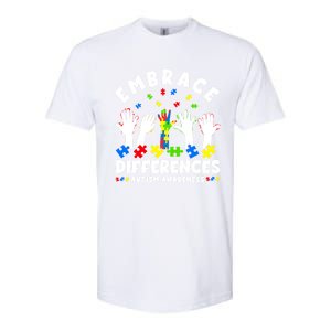 Autism Mom Mother Mama Embrace Differences Gift Softstyle CVC T-Shirt