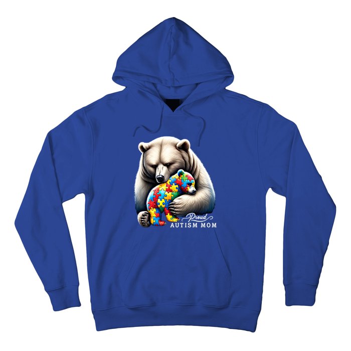 Autism Mama Mom Bear YouLl Never Walkalone Mom Autistic Cute Gift Hoodie