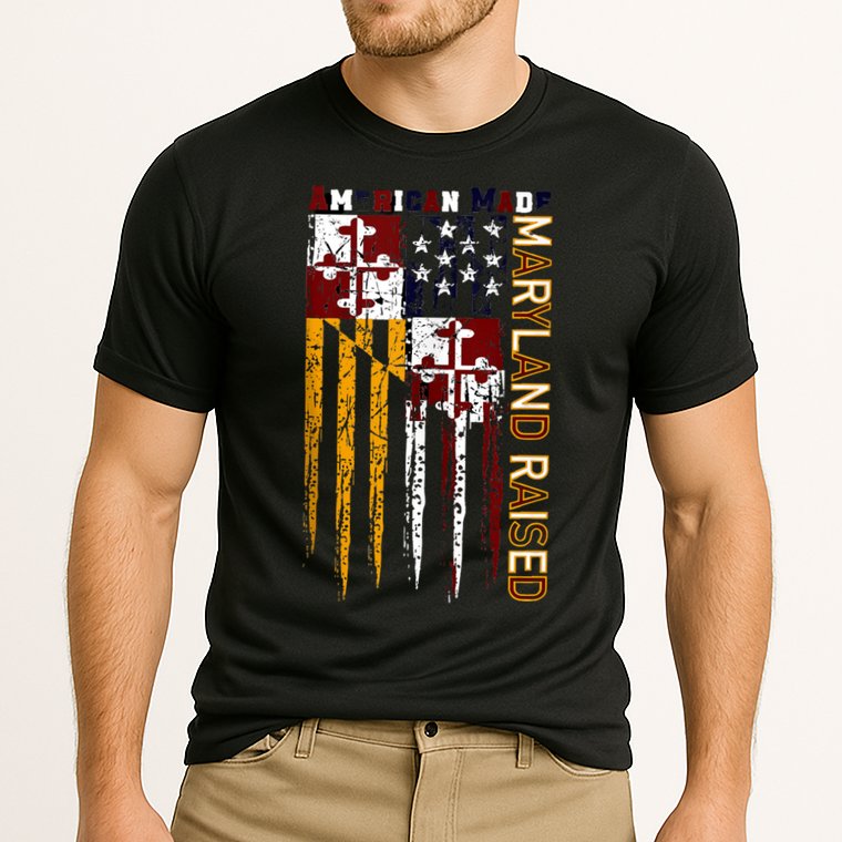 American Made Maryland Raised Cooling Performance Crew T-Shirt