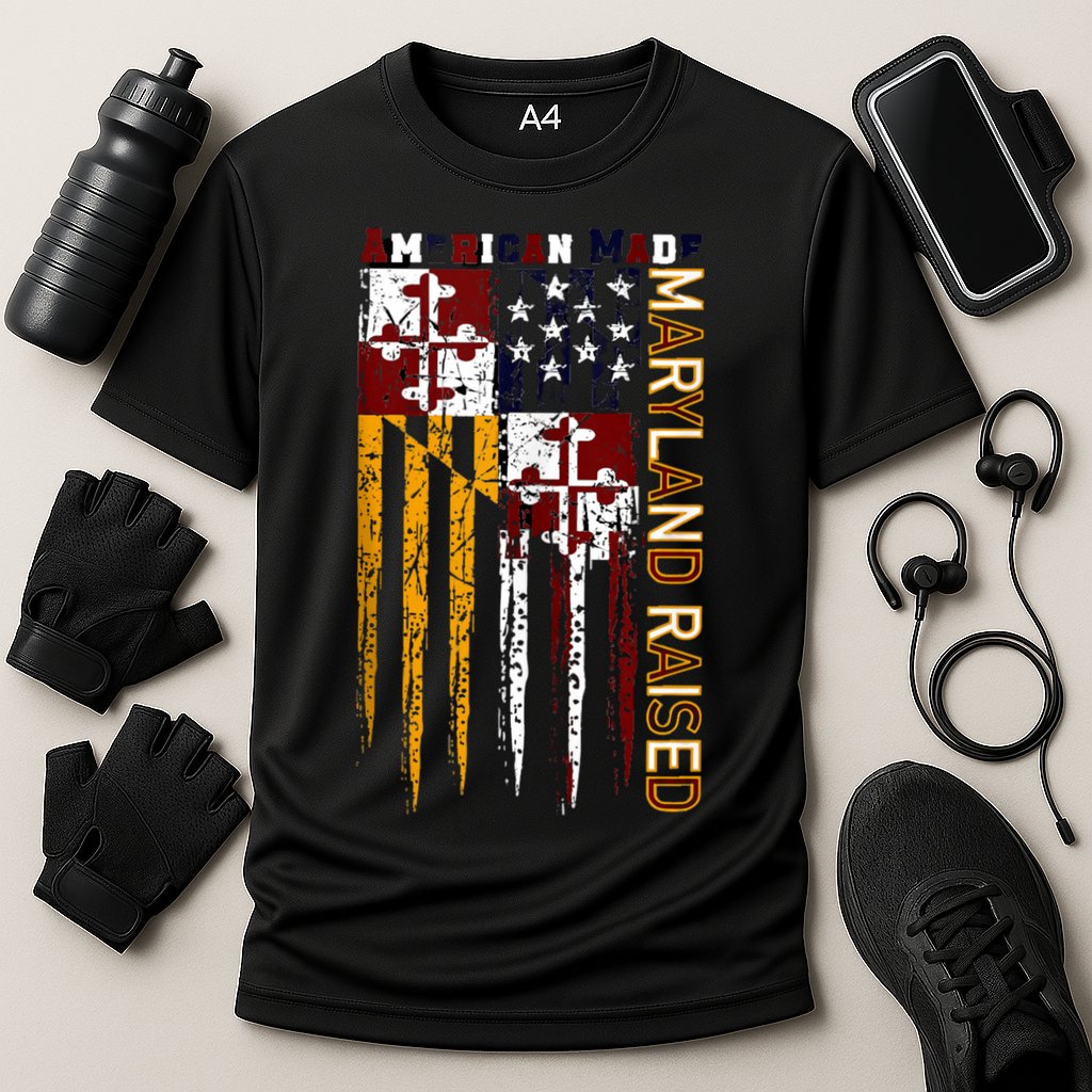 American Made Maryland Raised Cooling Performance Crew T-Shirt