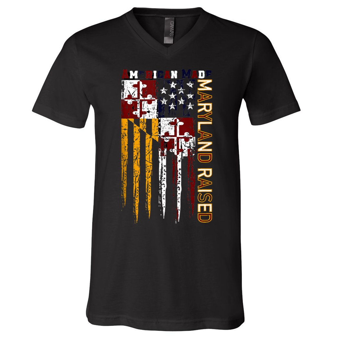 American Made Maryland Raised V-Neck T-Shirt